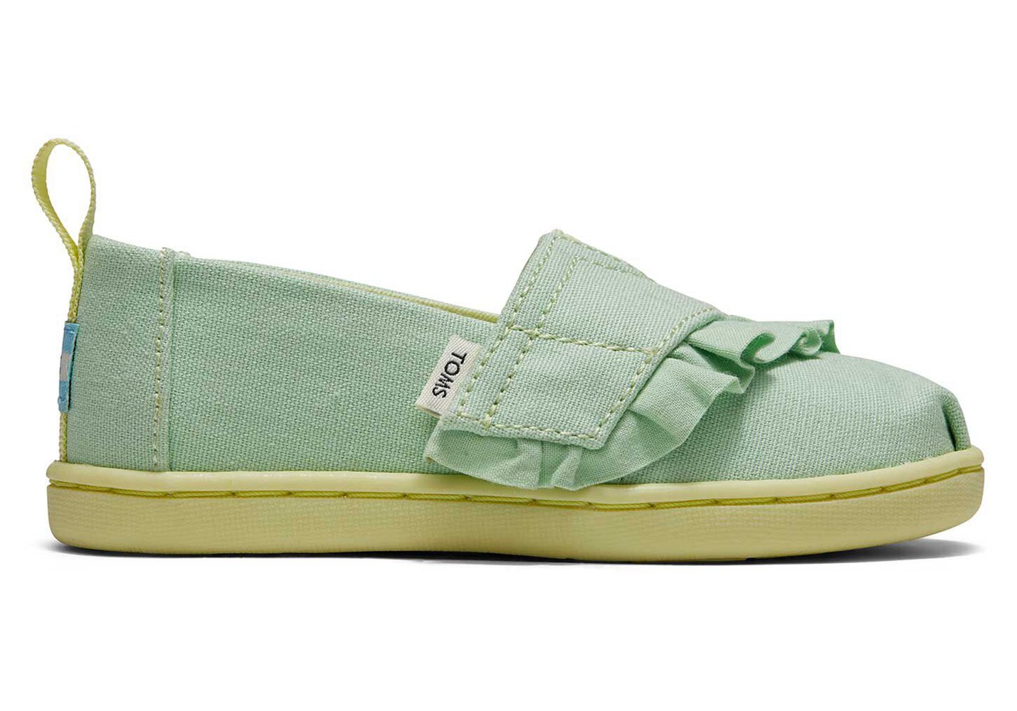 Toms Alpargata Tiny Ruffle Espadrille Mint - Kids - 45103-RBVF